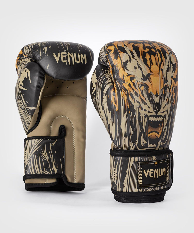 Venum Tiger Boxing Gloves Black/Neon Orange 10 oz - BeesActive Australia