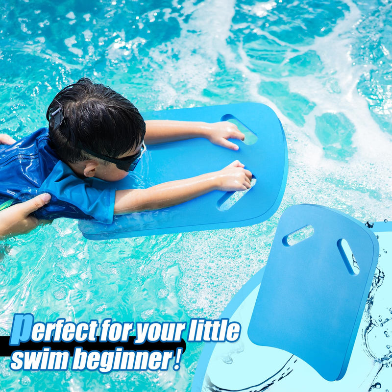 2 Pcs Swimming Kickboard Pull Buoy Set Training Aid Float Pull Buoy Leg Float Swimming Training Equipment Accessories for Hand Leg Adults Children Beginners Exercise Fitness Blue - BeesActive Australia
