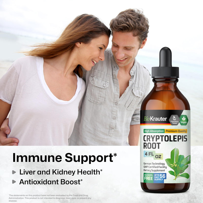 BIO KRAUTER Cryptolepis Tincture 4 Fl. Oz. & Cat's Claw Tincture 4 Fl. Oz.