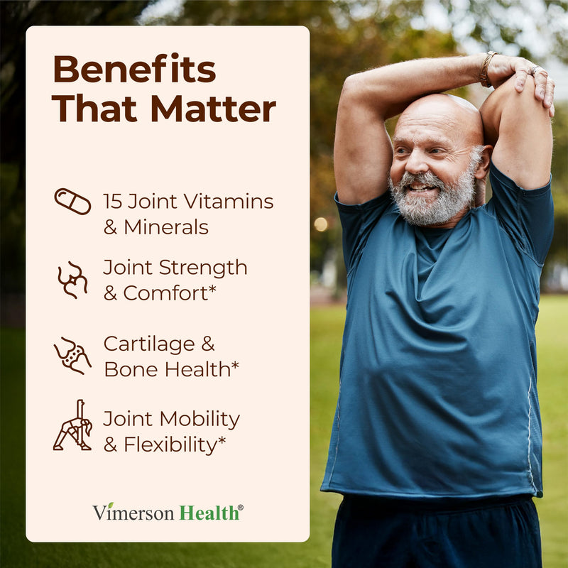 Glucosamine Chondroitin MSM – Advanced Joint Supplements for Women and Men w/Multivitamins & Minerals - Glucosamine Sulfate 1000mg, Chondroitin Sulfate & MSM for Cartilage & Joint Support – 60 Tabs Glucosamine + Vitamins & Minerals
