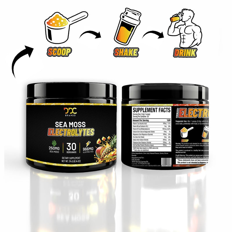 Hydration Powder Immune Support Sugar Free Mango Pineapple