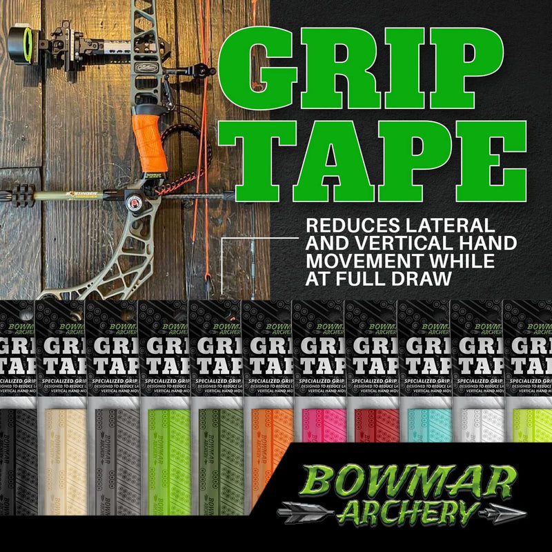 Bowmar Archery Grip Tape, Designed for Archers, Self-Adhering, Effective in Dry or Wet Conditions, Comfortable, Tacky, Easy to Install Orange