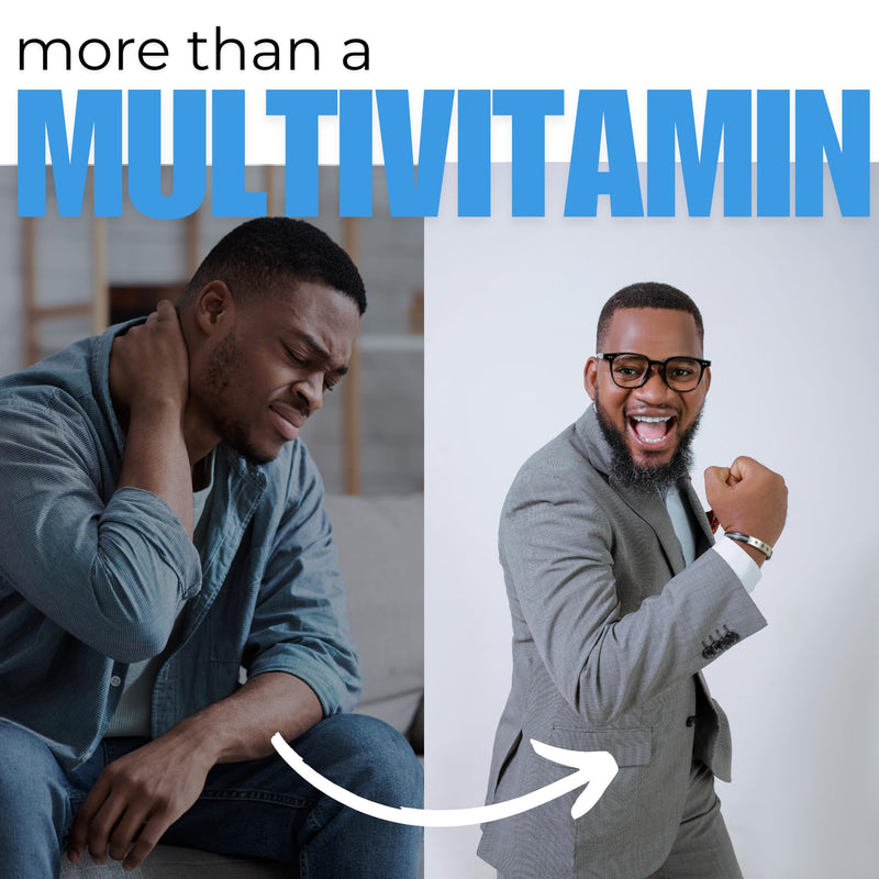 Kaya Naturals Men’s Multivitamin with Saw Palmetto & Lutein, 30 Capsules | 20 Vitamins & Minerals - Saw Palmetto; Lutein, Lycopene; Botanical, Immune & Antioxidant Blends - Vegetable Capsules 30 Count (Pack of 1)