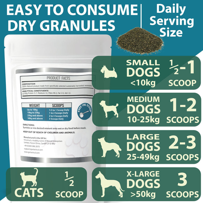 Plaque Vanish | 100% Natural Seaweed Dental Powder | Plaque Off Tartar Remover for Dogs & Cats | Banish Bad Breath | Made in UK (450g) 450g