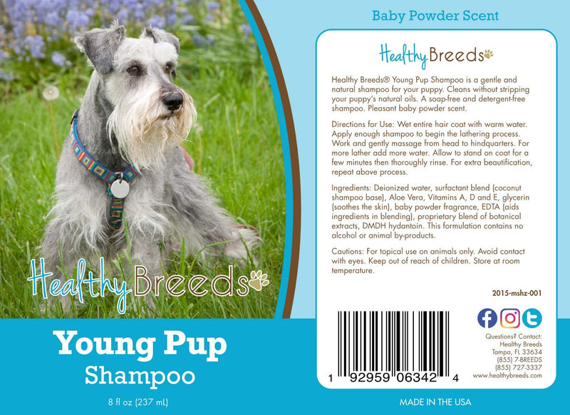 Healthy Breeds Miniature Schnauzer Young Pup Shampoo 8 oz - PawsPlanet Australia
