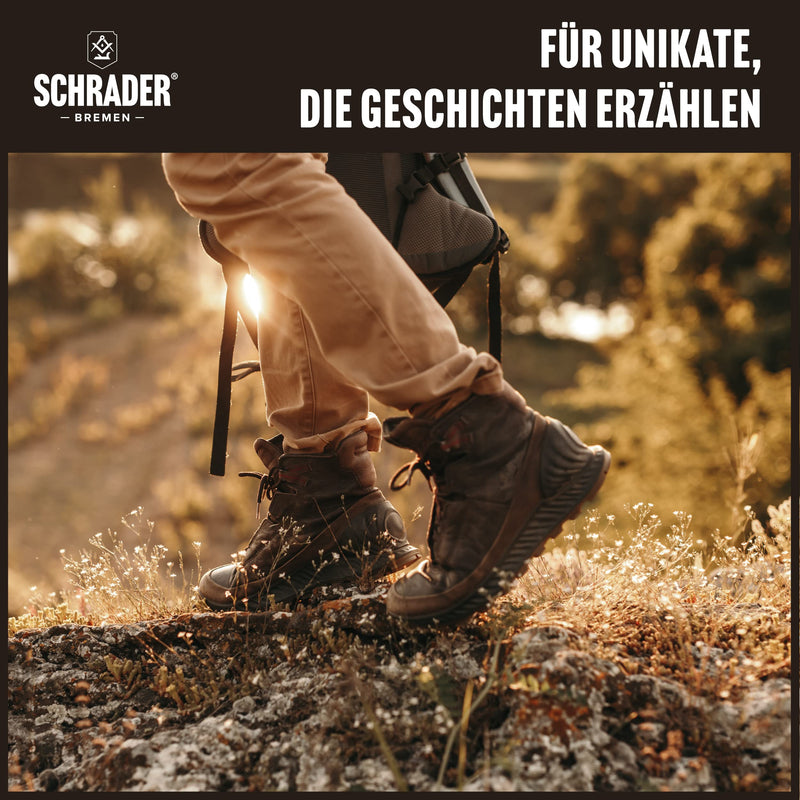 Schrader leather grease colorless - leather care for smooth leather, shoes, motorcycle clothing - impregnation agent with crucible brush - 2 parts - Made in Germany 1 + crucible brush - BeesActive Australia