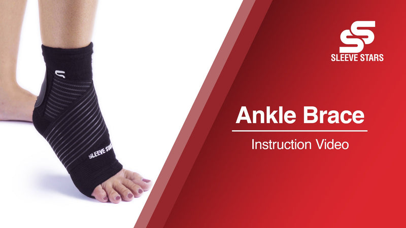 Sleeve Stars Ankle Brace Men & Women Support (Single/M:10"-12"/Black) Medium Black 1
