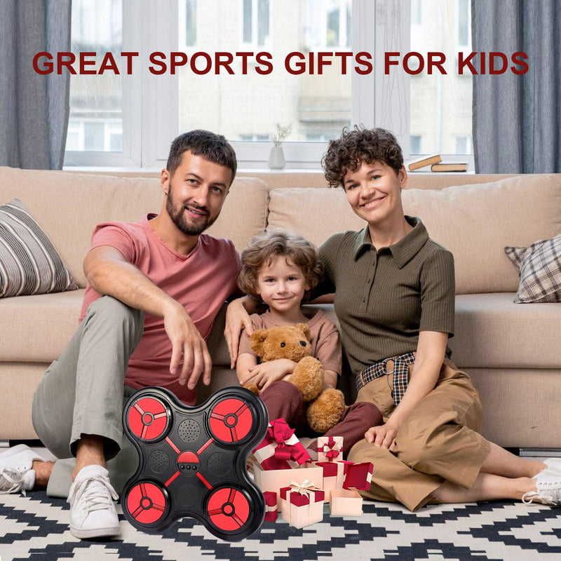 Boxing Machine Sport Toys for Kids, Indoor Wall-Mounted Smart Bluetooth Boxing Target, Boxing Training Equipment with Boxing Glove, Birthday Gifts for 3 4 5 6 7 8 9 10 11 12 Year Old Boys