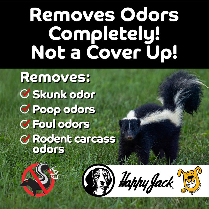 Happy Jack Mephidide Anti Skunk Shampoo for Dogs, Cats, Pets – Hypoallergenic Skunk Odor Remover for Dogs – Deodorizing Dog Shampoo (16oz) - PawsPlanet Australia