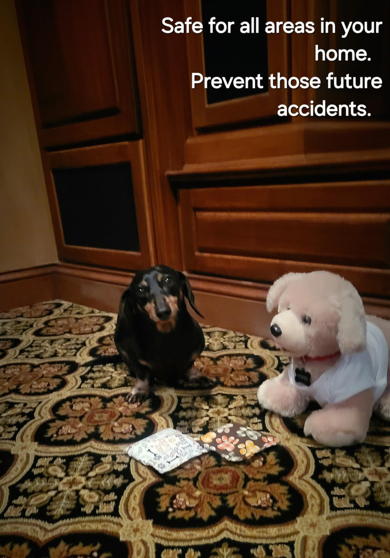 Dog Marking Prevention - Indoor -Permanent - Effective Solution - Stops Dogs from Marking or Peeing - eliminates a Dog's urge to Mark- Put Bag Down and Your Problem is Solved! (White Woof) - PawsPlanet Australia
