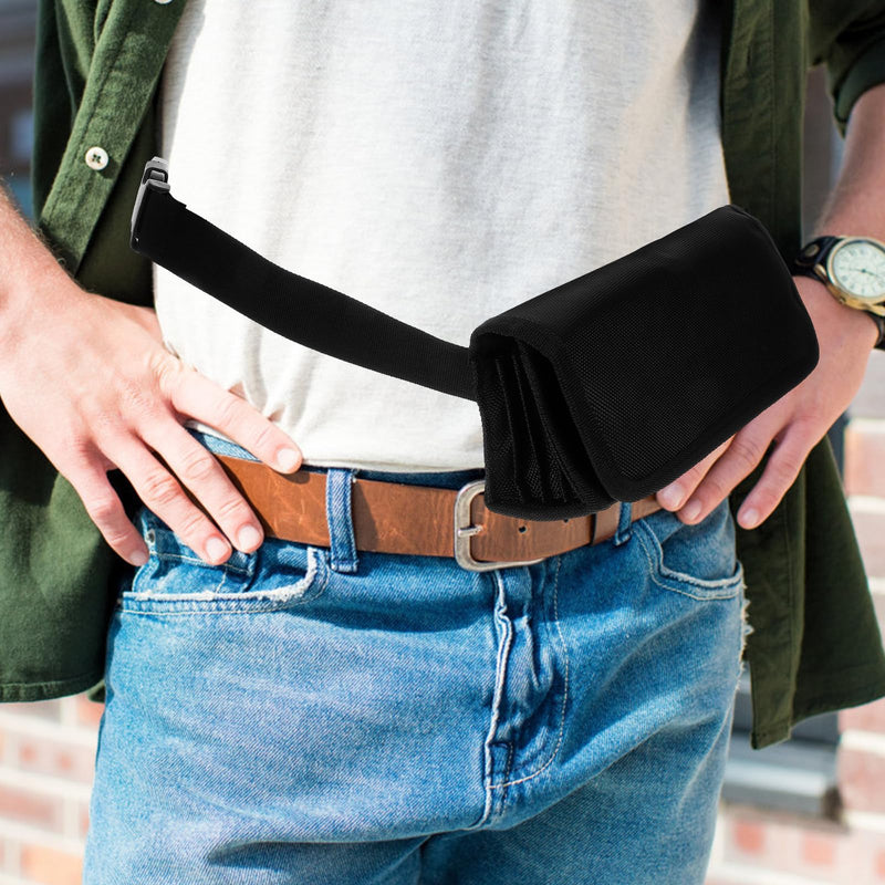 Fanny Packs for Women Belt Fanny Bag Waist Bag Cashier Small Change Ticket Miss Black Cashier (23.00x6.00x8.00 CM) - BeesActive Australia
