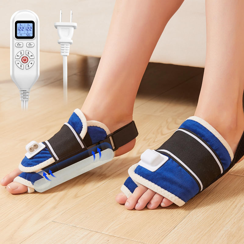 JOBYNA Electric Heating Bunion Correction, 2PCS 86-158 Big Toe Straightener for Hallux Valgus Bunion Pain Relief, Auto Shut Off, One Size Fits Most All For Bunion Splints - BeesActive Australia