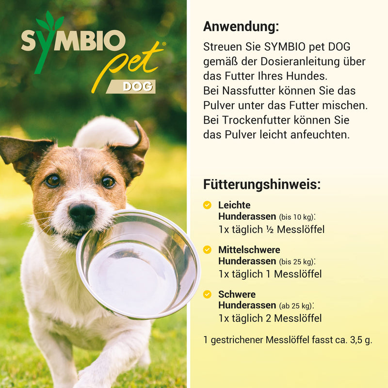 SYMBIO pet Dog: Probiotic supplementary food specifically for the intestinal flora of dogs of all ages, 175 g powder - BeesActive Australia