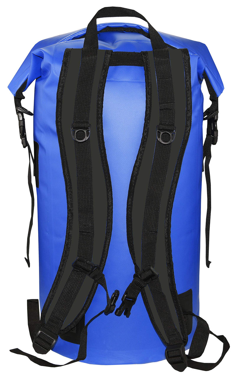 Freegrace Waterproof Dry Bag Set of 3 - Submersible Dry Sack with Double Zip Lock Seals - Includes Waist Pouch & Phone Case - Perfect for Kayaking, Swimming, Boating & Rafting (Window, Navy Blue, 35L) Window