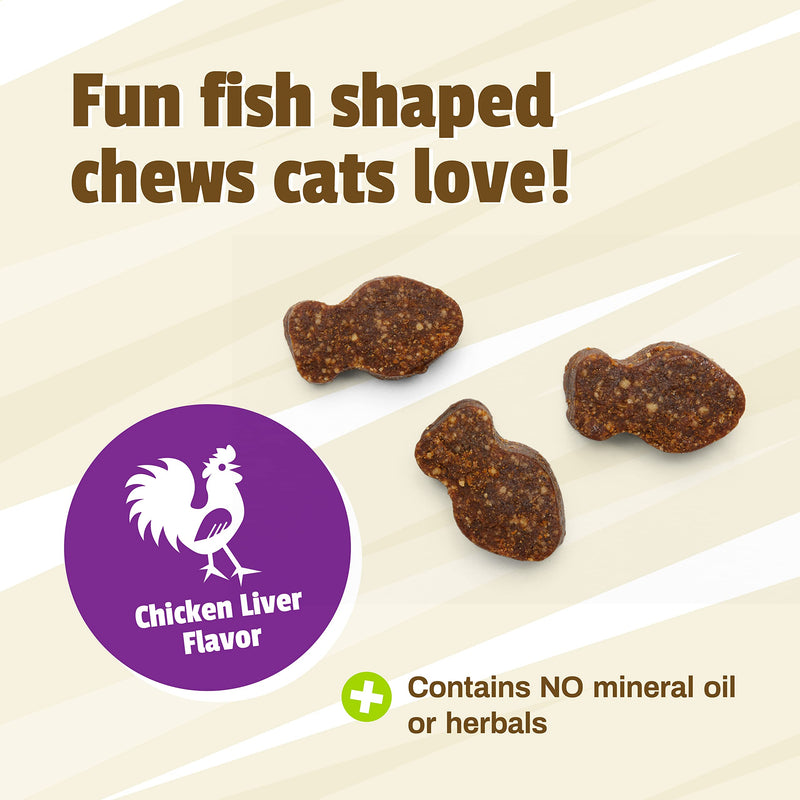 Pet Naturals Hairball for Cats with Omega 3, Chicken Flavor, 160 Chews - Can Help Eliminate Hairballs and Manage Excess Shedding - No Corn or Wheat - BeesActive Australia