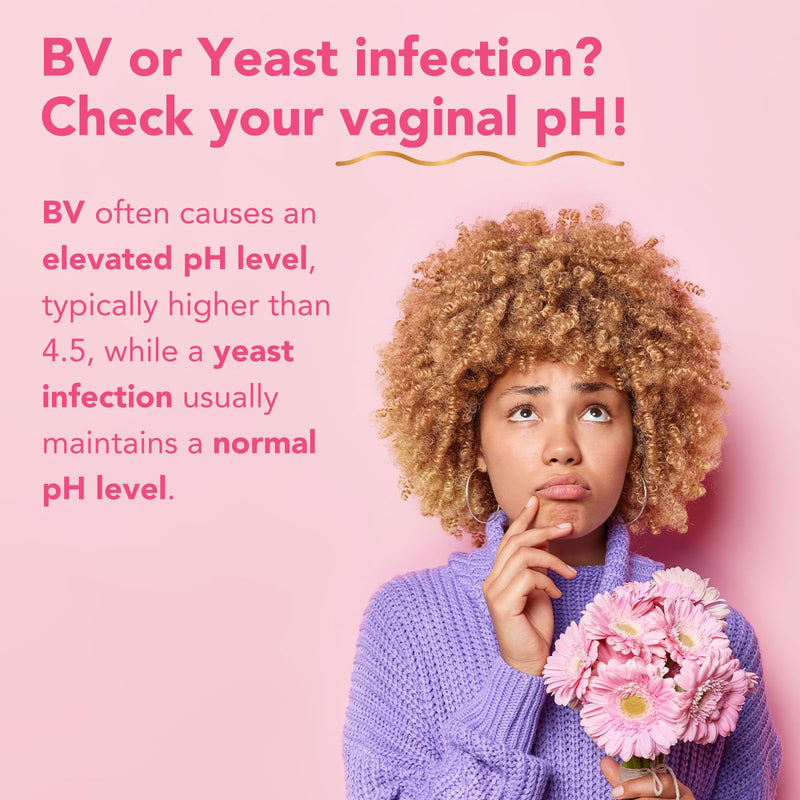 Easy@Home Vaginal pH Test -10 Strips | BV Test Kit at Home for Women | Yeast Infection Test + pH Balance for Women 1 Count (Pack of 10)