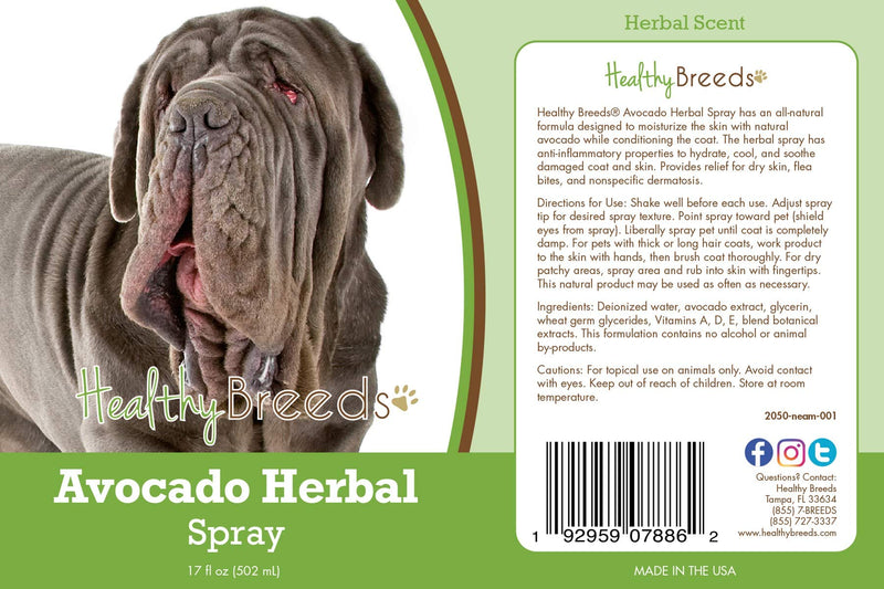 Healthy Breeds Neapolitan Mastiff Avocado Herbal Spray 17 oz