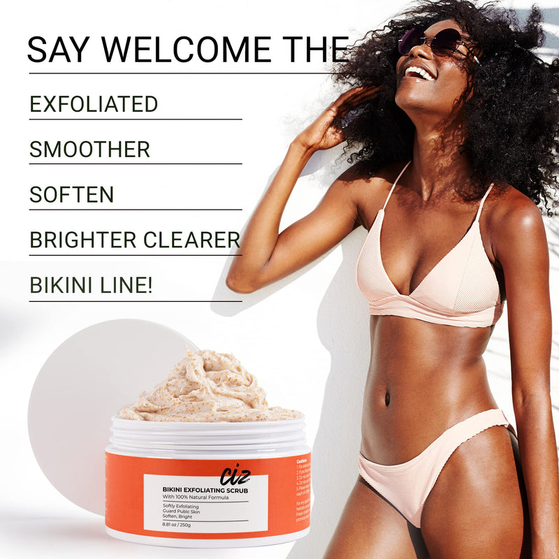 Bikini Area Exfoliator, Exfoliating Scrub for Bikini Area, Ingrown Hair Treatment for Bikini Area, Razor Bump Treatment for Bikini Area, Sugar Scrub for Bikini Area, Shaving Exfoliator Scrub for Women - BeesActive Australia