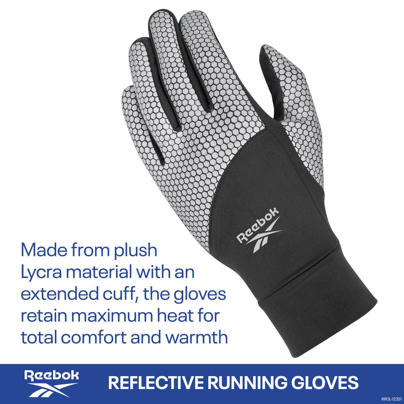Reebok Reflective Running Gloves - M