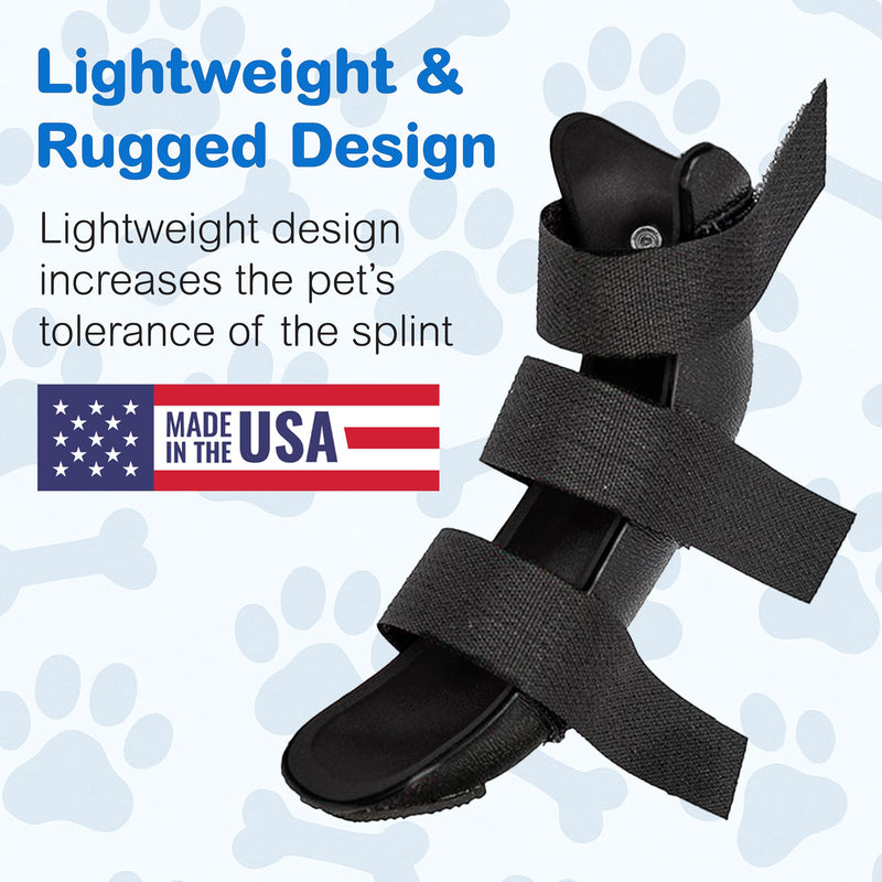 Standard Rear Splint for Cats with Injuries, Arthritis, Fractures or Sprains, Durable & Lightweight Rear Splints for Rehability Treatment & Post-Surgery Protection for Pets Rear Leg Splint