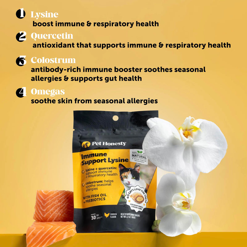 Cat Joint & Immune Support Virtual Bundle – Hip & Joint Health Chews + Immune Support Lysine Chews, 30 Day Supply Each