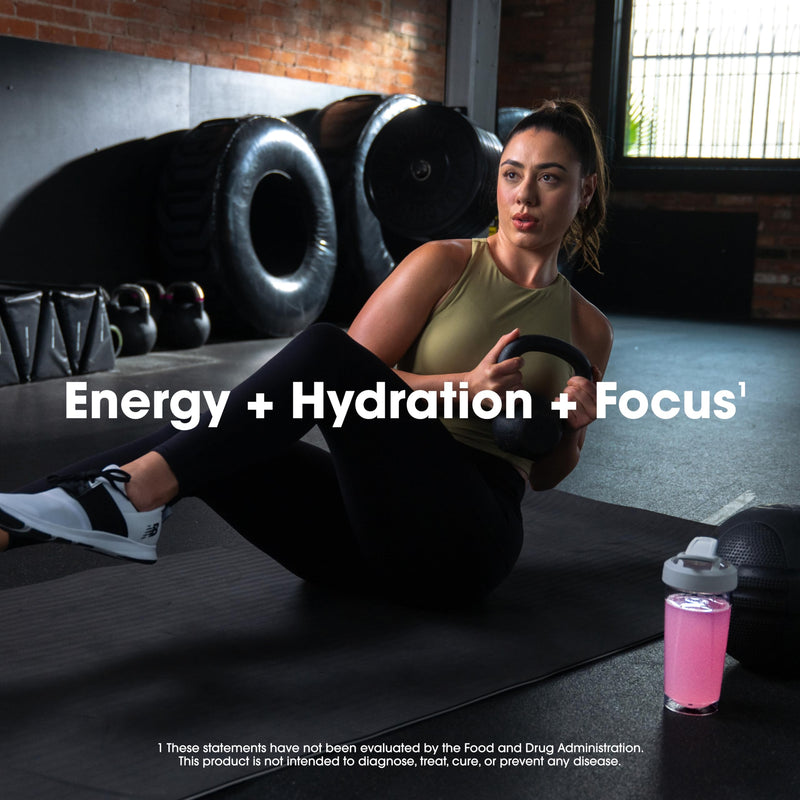 Optimum Nutrition Amino Energy Powder Plus Focus, with BCAA, Electrolytes, and Caffeine, Strawberry Burst, 65 Servings (Packaging May Vary) | Contains BCAAs, Electrolytes, 100 mg Caffeine, 5g Amino Acids, Zero Sugar, Supports Hydration, Banned Substanc...