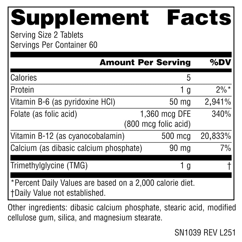 Source Naturals Homocysteine Defense, Helps Support the Cardiovascular System* - 120 Tablets 120 Count (Pack of 1)