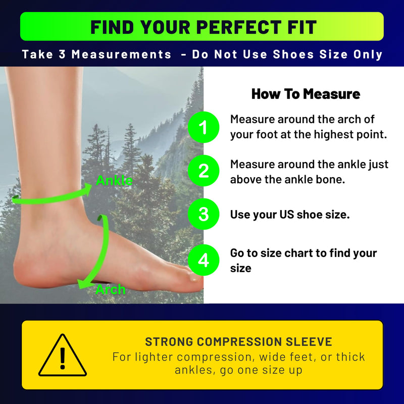 TechWare Pro Ankle Brace Compression Sleeve - Plantar Fasciitis Sock. Relieves Achilles Tendonitis. Foot Arch Support Reduces Joint Pain, Swelling & Heel Spur Pain. Injury Recovery Braces for Sports Beige L / XL (see size chart) - BeesActive Australia