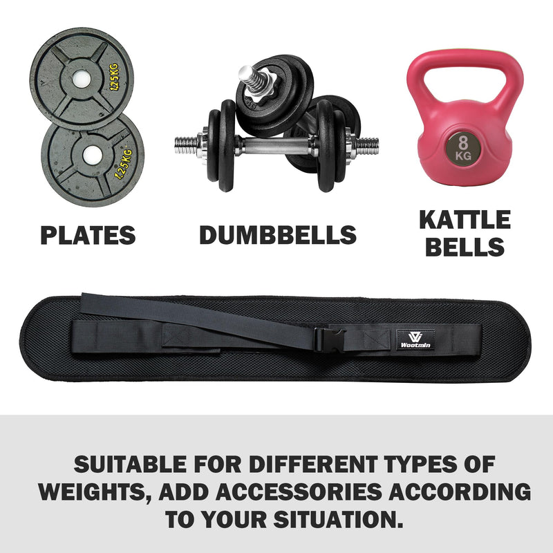 Hip Thrust Belt, Fully Upgraded Hip Thrust Belt for Dumbbells, More Comfortable Hip Thrust Belt, Home Gym Hip Thrust Belt with Wider and Longer Anti-Slip Pads. Black Pro - BeesActive Australia