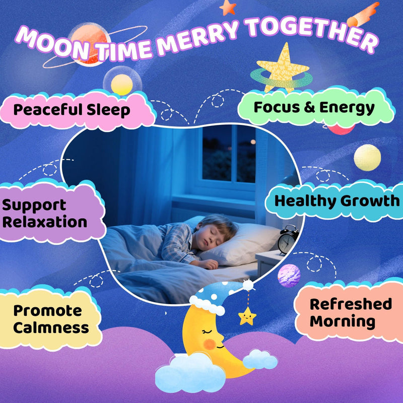 Kids Magnesium Liquid Drops with L-Theanine for Calm & Sleep, Sugar-Free | Vegan Supplement with Vitamin D3 & B6 for Focus, Relaxation & Healthy Sleep, Natural Cranberry Flavor
