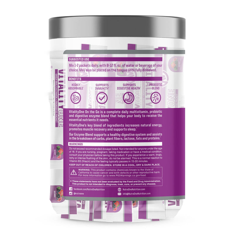 NutraOne VitalityOne on The Go (Berry)