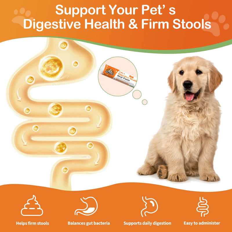 Antidiarrheal for Dogs - Kaolin Pectin Probiotic Paste for Dog, Anti-diarrheal for Cats - Puppy Probiotic Supports Firm Stool, Balances Gut pH, and Promotes Daily Digestive Health - 1 oz - BeesActive Australia