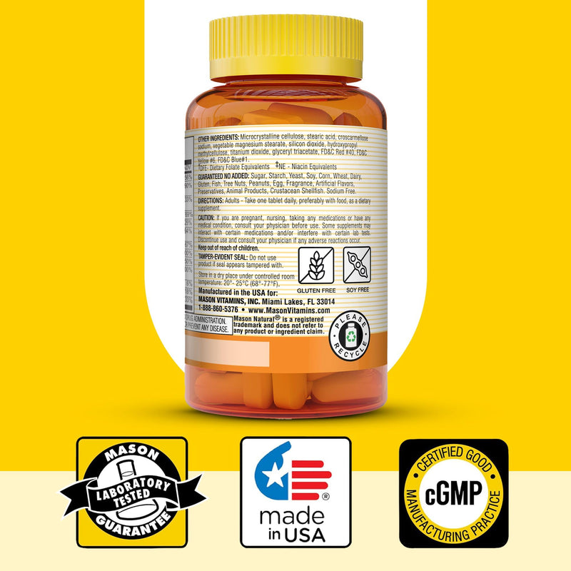 MASON NATURAL Stress B,Complex with Antioxidants + Zinc, 6 Month Supply, Dual Action Formula, Supports Energy Metabolism & Immune Health, 3 Pack