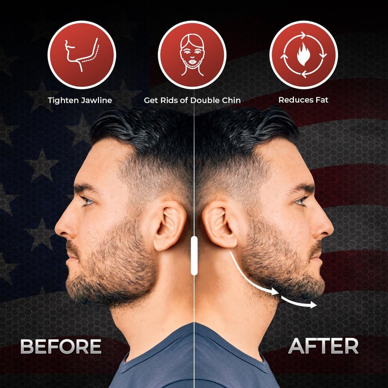 Jaw Exerciser for Men & Women Jawline Exerciser Set for Defined Jawline- Jaw Toner Device with 4 Resistance Levels. Army Design (Army) USA