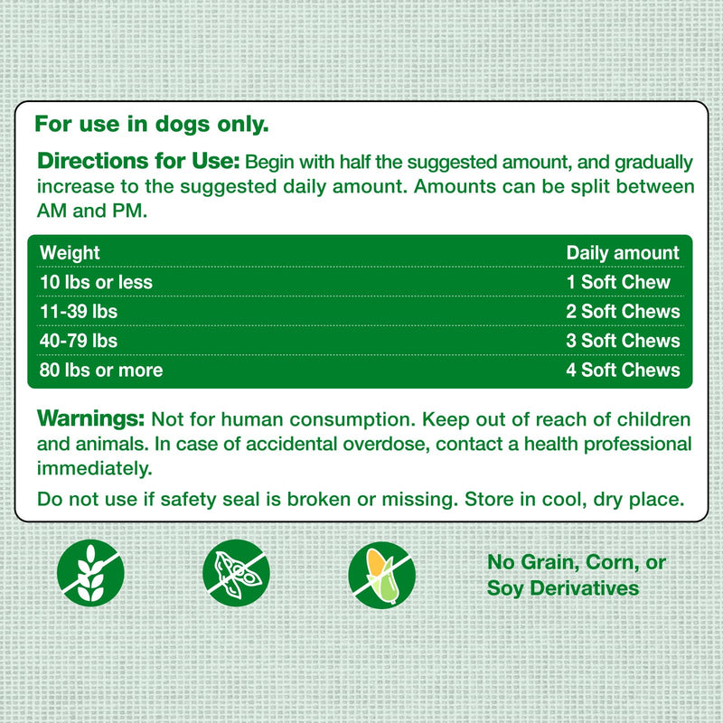 Dog Allergy Relief Chews- Itch Relief for Dogs, Dry Skin & Coat Supplement