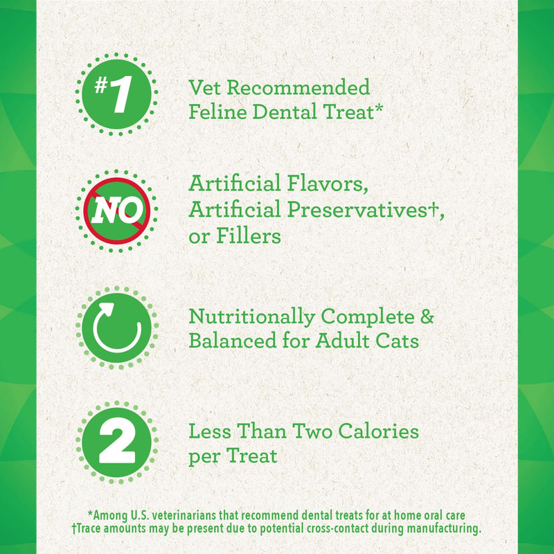 Greenies Feline Adult Dental Cat Treats, Savory Salmon Flavor, 9.75 oz. Tub 9.75 Ounce (Pack of 1) - PawsPlanet Australia