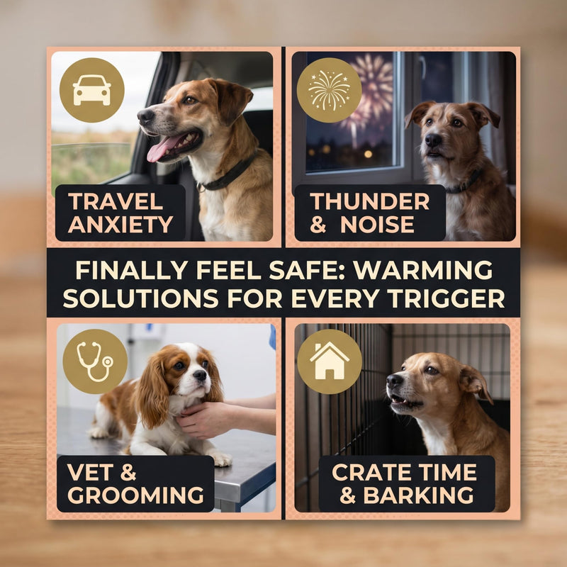 150ml Dog Calming Spray | Non-Sedating for Anxiety Relief, Car Journey & Travel – Calming Spray for Dogs To Stop Barking, Natural Topical Magnesium Mist, Fragrance-Free 1