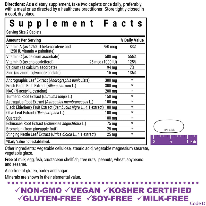 Bluebonnet Nutrition Targeted Choice Wellness Support, Immune Defense Whole Food-Based Formula, Seasonal Support, Soy-Free, Gluten-Free, Kosher, Non-GMO, Dairy-Free, Vegetarian, 60 Caplets, 30 Serving | Immune Defense Whole Food-Based Formula; Non-GMO,...