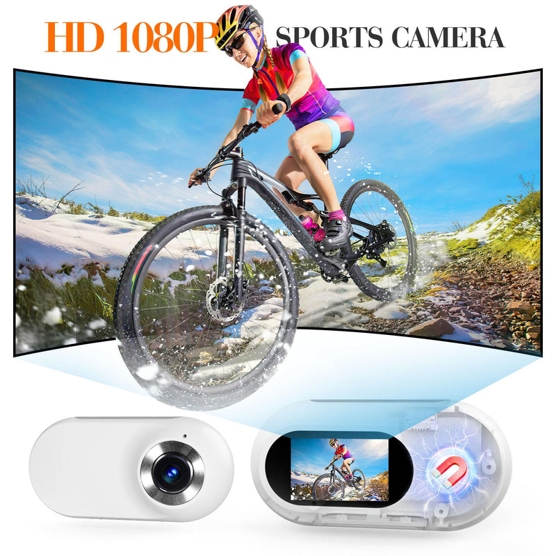 HD 1080P Dog Tracker Collar, No WiFi Needed Cat Collars Camera Sport/Action Camera with Video Records, Mini Body Cam Indoor/Outdoor Wireless Collar Pet Supplies/Stuff Designed for Dogs Birthday Gift - BeesActive Australia