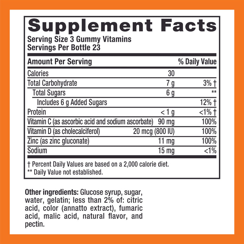 Zicam Daily Immune Support,Gummy Supplement,Zinc,Vitamin C and Vitamin D,Citrus Strawberry Flavor,70 Count (Pack of 2) 70 Count (Pack of 2)