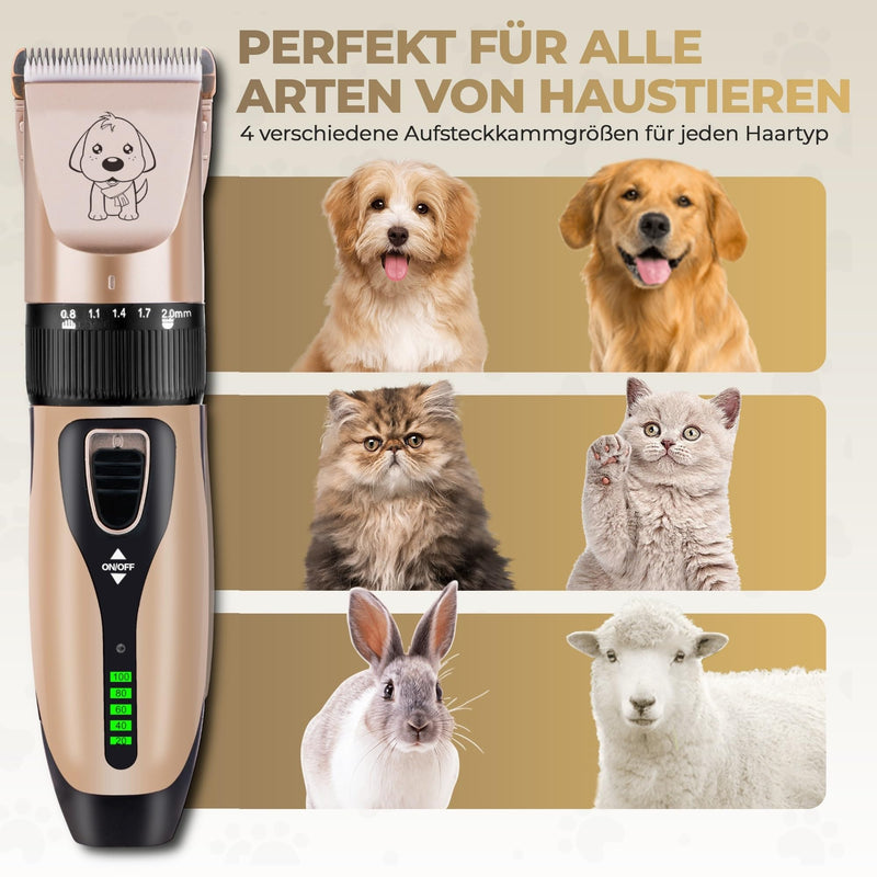 GLOBAL TECH Quiet dog clipper Professional cordless clipper dog trimmer animal hair trimmer suitable for dogs, cats and other pets - BeesActive Australia