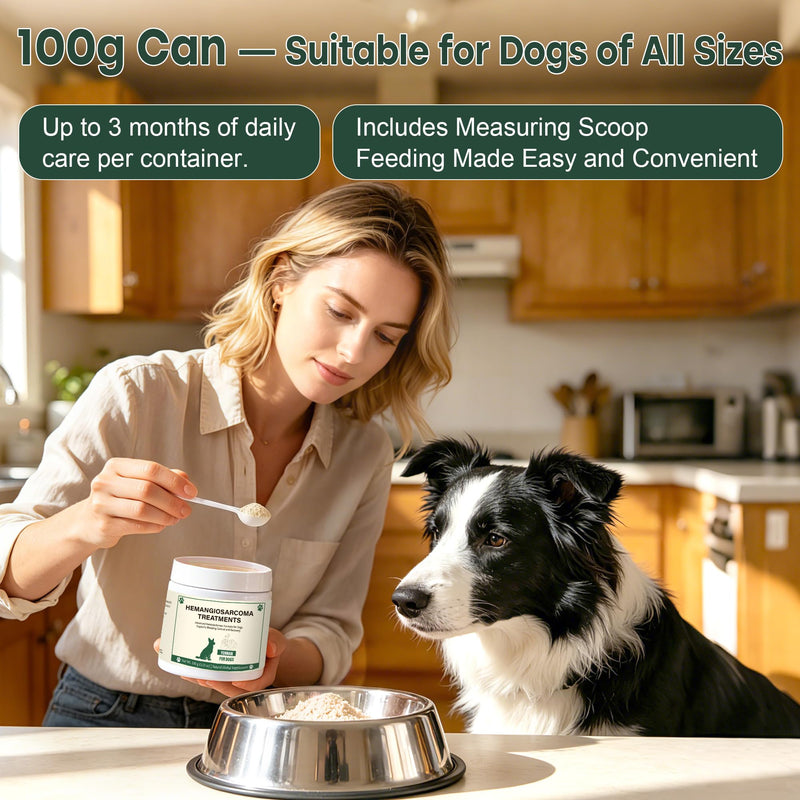 Quick Stop Bleeding for Dogs, Yunnan Sanqi Hemostatic Powder for Dogs Natural Herbal for Ulcer-Related Bleeding, Bloody Stools, Hemangiosarcoma, Pericardial Effusion, Hemoabdomen, Cancer Bleeding 100g
