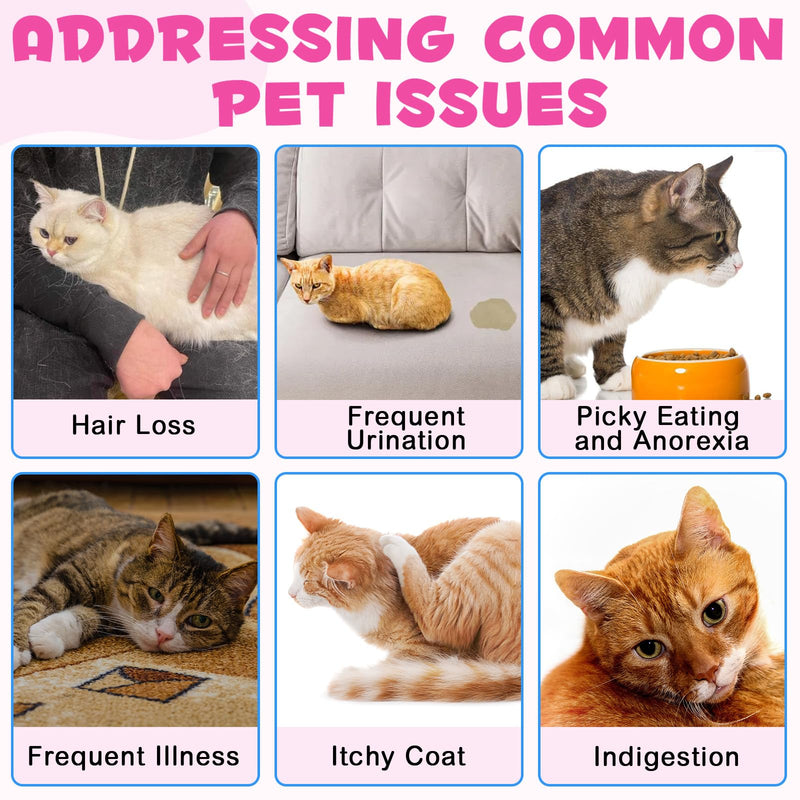 Frovetani Skin and Coat Supplement for Cats, Collagen for Dogs, Liquid Collagen Boost for Cats, Itch Relief for Cats with Allergies, with Biotin, Support Joints, Skin, Bone & Immune System 4fl.oz 2 Packs - PawsPlanet Australia