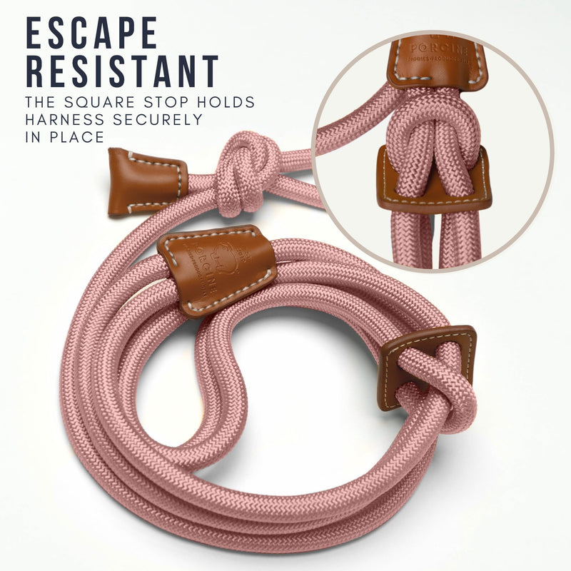 Pig Harness Leash-Fully Adjustable Pig Leash Harness for Small & Medium Pigs-Easy Step in Harness-Infinity Style Pet Pig Leash-Durable & Gentle Mini Pig Harness-Mini Pig Supplies (Small-Mauve Pink) Mauve Pink - BeesActive Australia