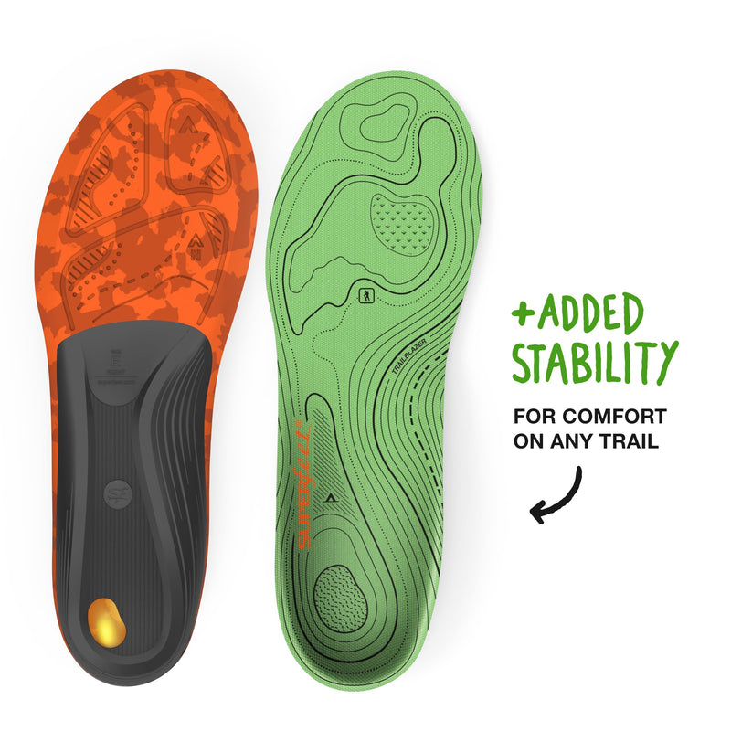 Superfeet Hike Support Insoles for Hikers with High Arch Support & Carbon Fiber Stabilizer - 9.5-11 Men, 10.5-12 Women Pine Men: 9.5 - 11 / Women: 10.5 - 12 - BeesActive Australia