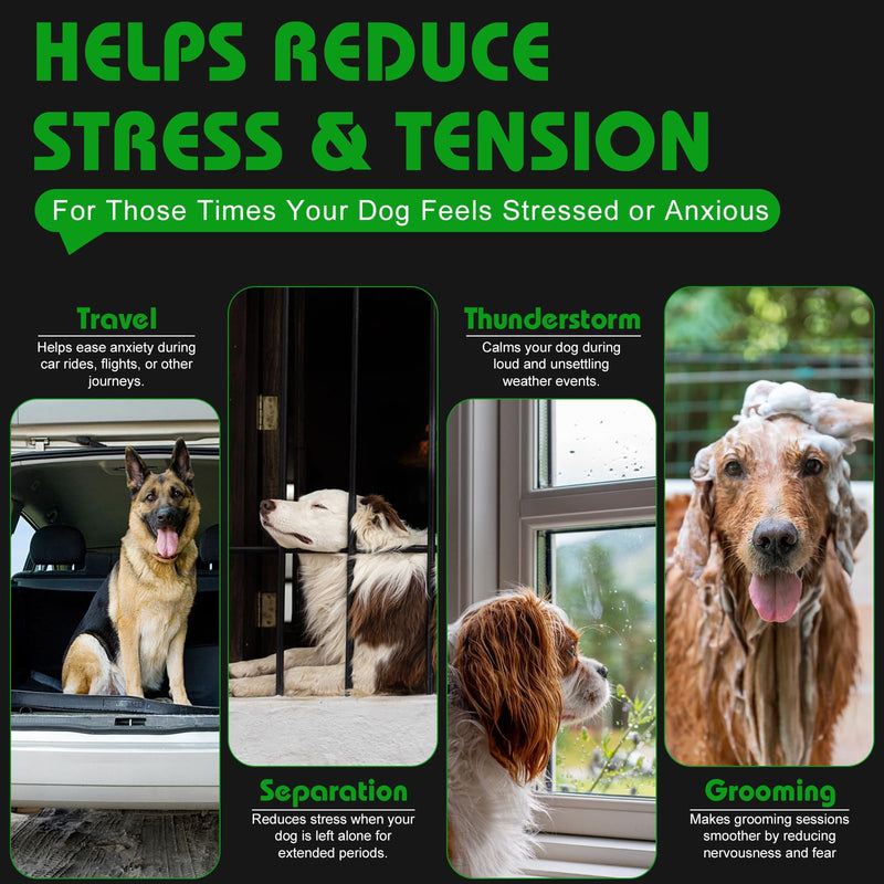 Bailey & buddies Calming Dog Treats - 100% Natural Soft Chews Reduce Stress, Fear, Barking, Aggression. Soothes Anxiety for All Breeds & Adult Ages for Small, Medium & Large Dogs