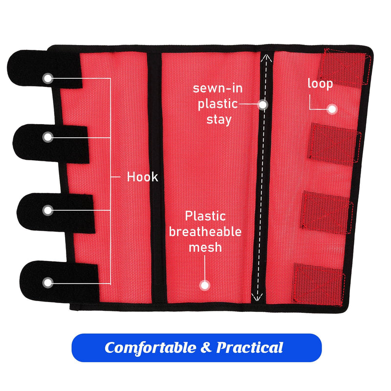 8 Pcs Mesh Fly Boots for Horse Breathable Mesh Horse Boots Protective Horse Leg Wraps Horse Leggings for Preventing Flies and Mosquitoes Bites (Red, Rose Red) Red, Rose Red - BeesActive Australia