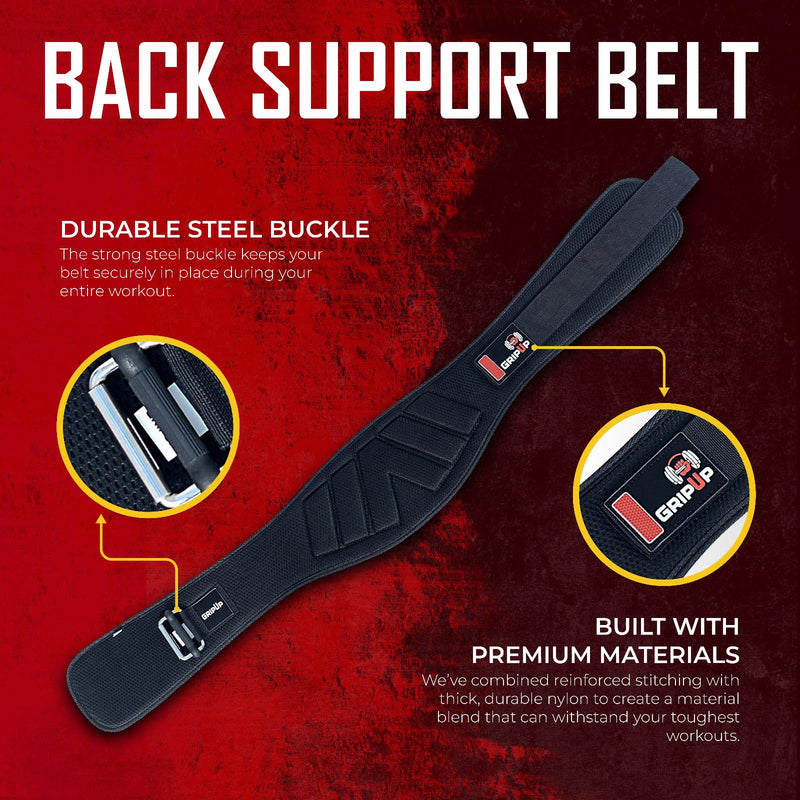 Weight lifting Belt 6 Inch Auto-Lock Curved Padded Back Lumbar Support Gym Belt for Fitness Exercise Bodybuilding Powerlifting Workouts Deadlifts Squats & Weightlifting Men Women Black M - BeesActive Australia