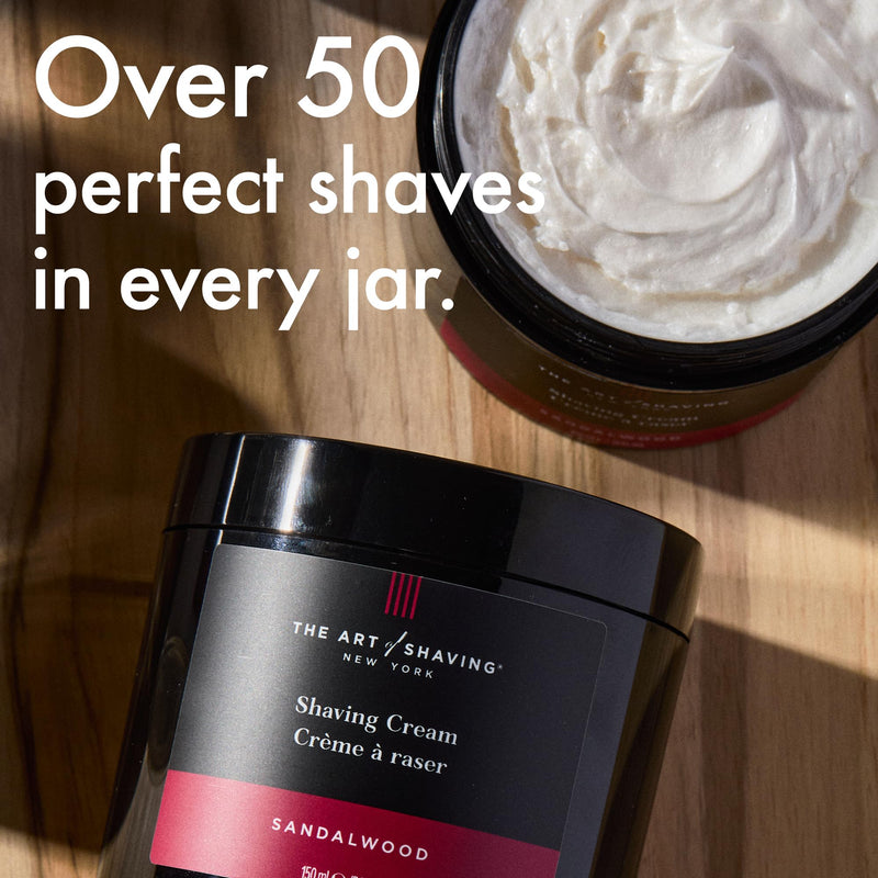 The Art of Shaving Sandalwood Shaving Cream for Men ‚Äì Protects Against Irritation and Razor Burn ‚Äì Hydrates and Nourishes Dry Skin ‚Äì Clinically Tested for Sensitive Skin ‚Äì 5 oz 5 Fl Oz (Pack of 1)