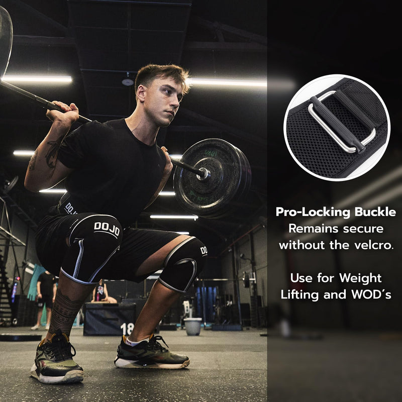Dojo Pro-Locking Weightlifting Belt – Adjustable Neoprene Belt for Gym, Bodybuilding, Cross Training, Powerlifting – Premium Men & Women Back & Lumbar Support for Strength Training, Deadlift, Squat S Pink